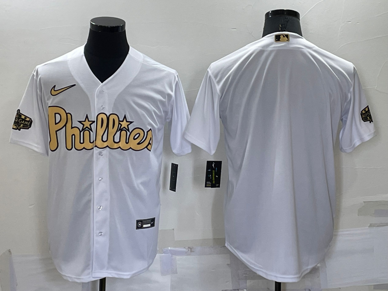 Men's Philadelphia Phillies White Blank Jersey